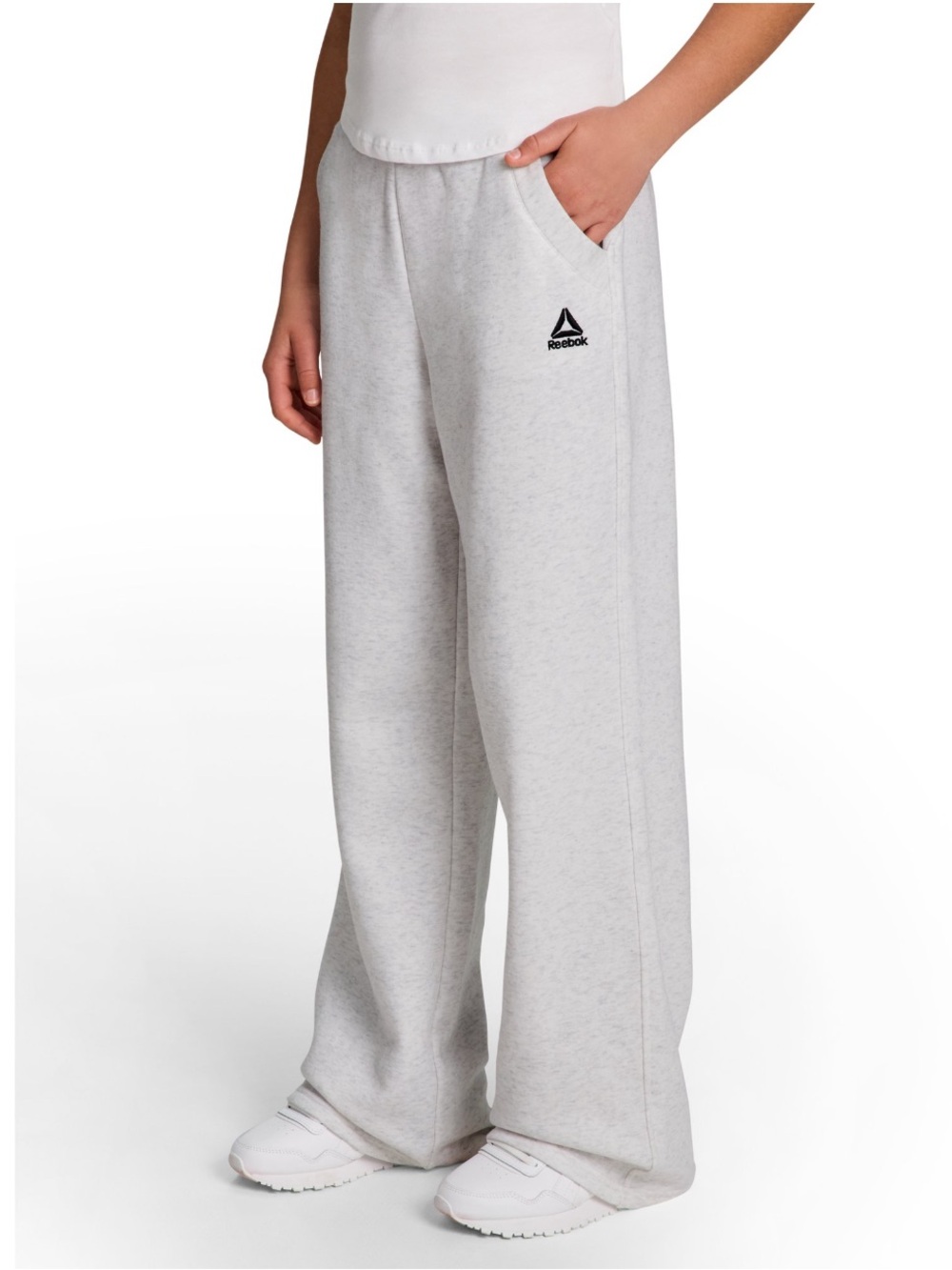 Reebok Girl's Game Day Fleece High Waisted Puddle Pant XL 14/16